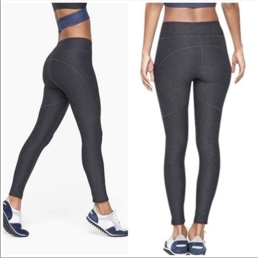 Outdoor Voices Women’s Leggings High Waist 7/8 Length Size Small Gray EUC Pants